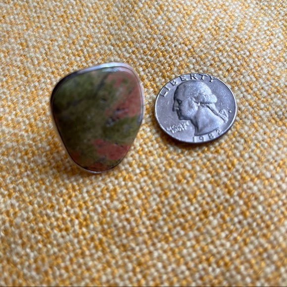 Unakite Stone Ring - Picture 5 of 5